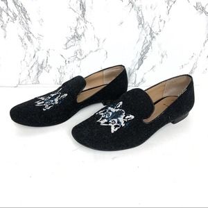 Banana Republic Wool Wolf Loafer Flats Size 6.5